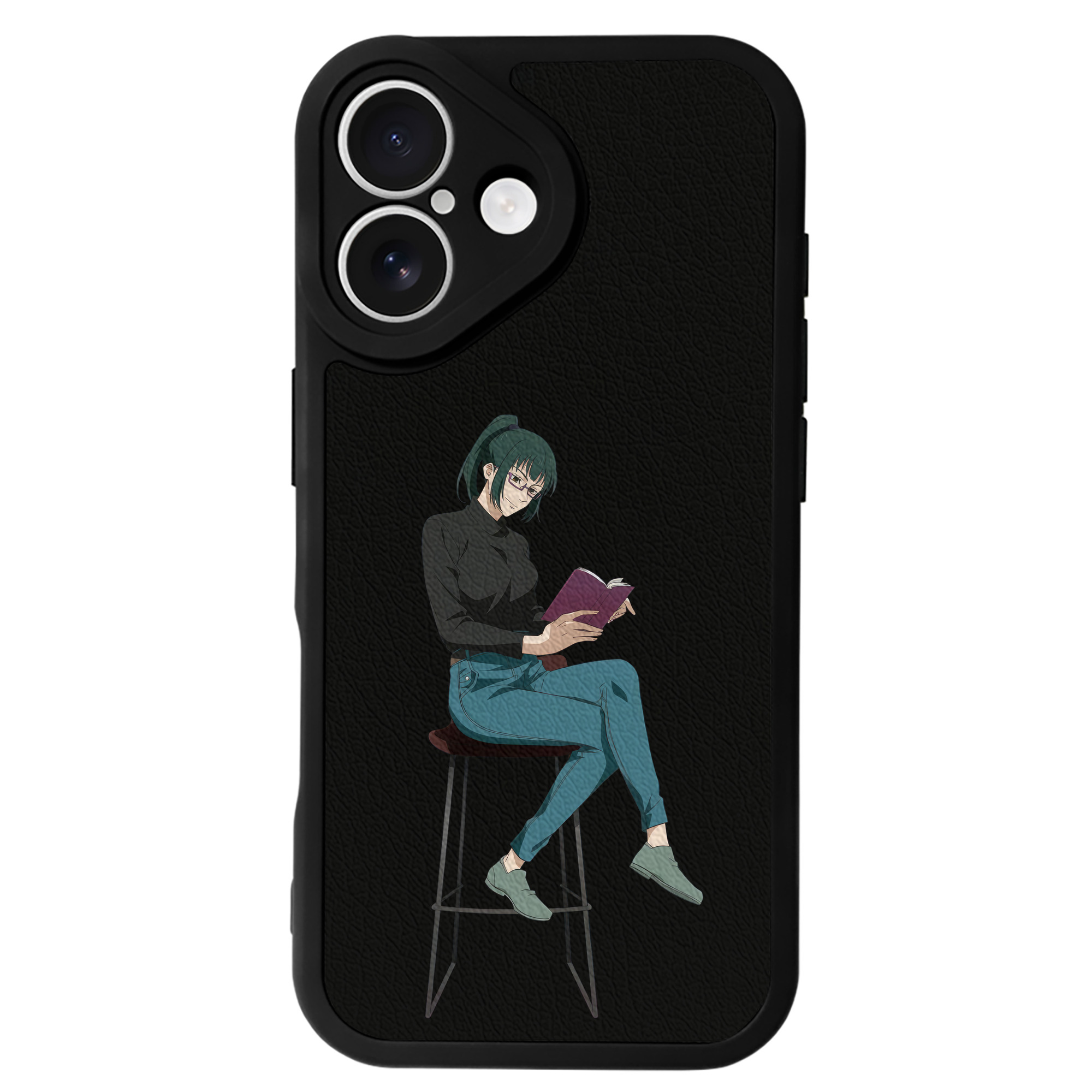（画像用） 呪術廻戦 Jujutsu Kaisen 【iPhone 16シリーズ対応】シリコンスマホケース（レザー調） 材質：シリコン